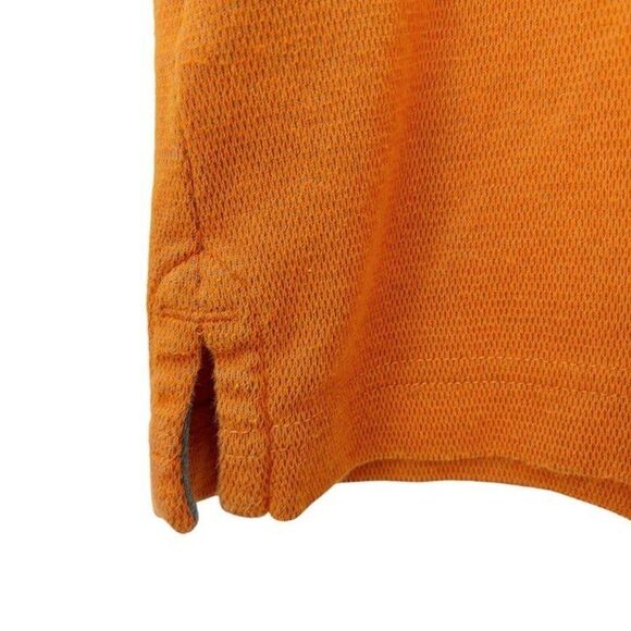 Eddie Bauer Polo Shirt Mens Small Orange Travex Short Sleeve Golf Outdoor - Picture 4 of 9